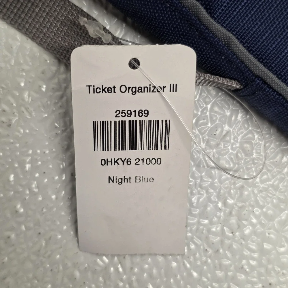 LL Bean Travel Passport Ticket Organizer III Wallet - Night Blue BRAND NEW